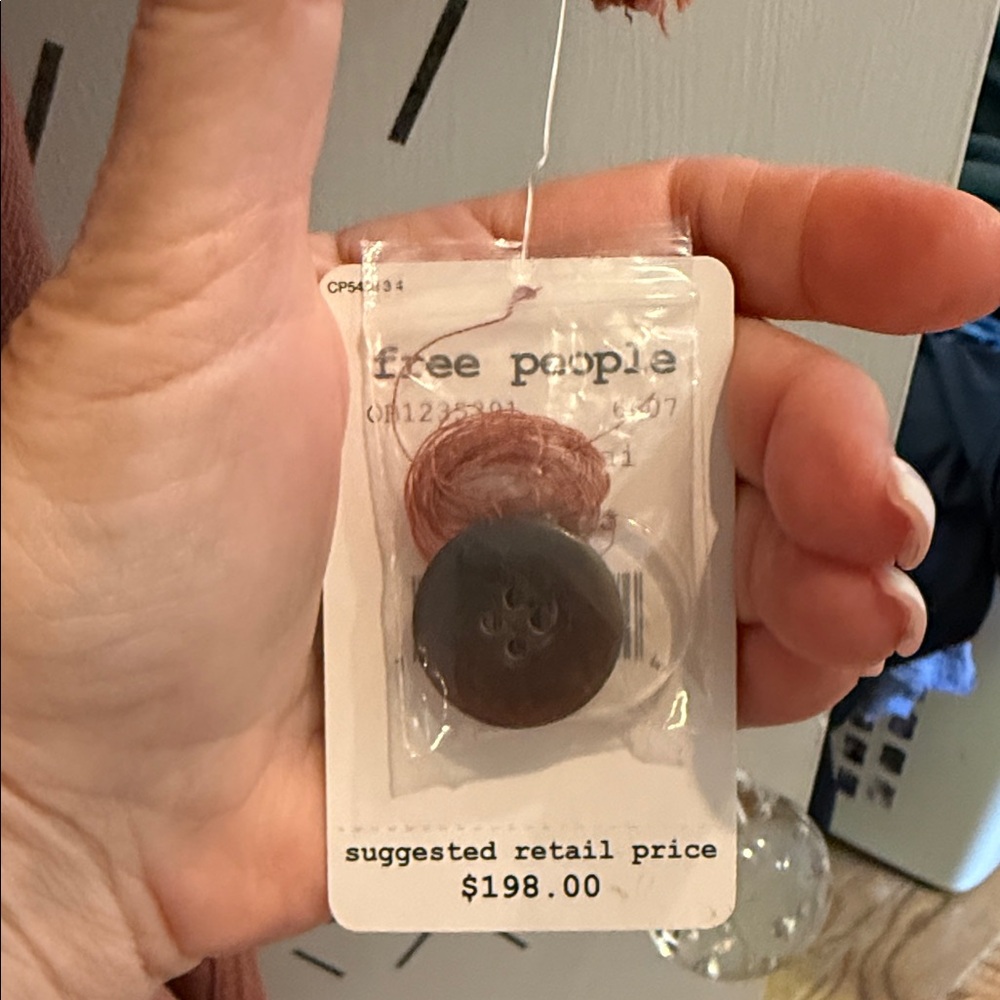 Free People Rust Trench Coat with Frayed Trim - Picture 4 of 5